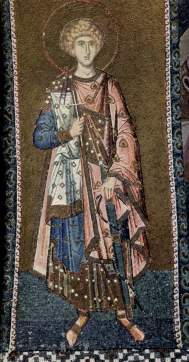 Byzantine silk fashion mosaic