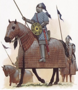 A Cataphract cavalry unit