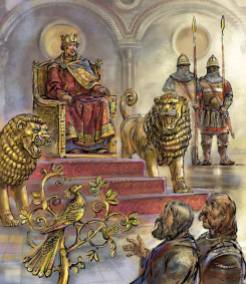 Mechanical throne and lions of Constantine VII