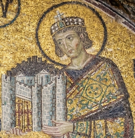 Constantine I the Great, the first Byzantine emperor (324-337), founder of Constantinople