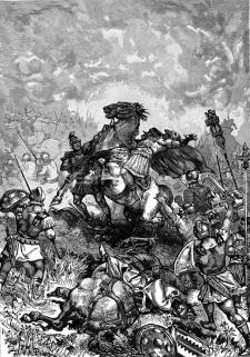 Death of Julian in Battle of Ctesiphon, 363