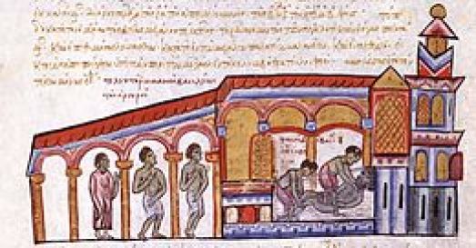 Death of Romanos III Argyros at his bath, 1034