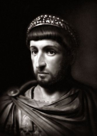 Emperor Theodosius II (r. 408-450), son of Arcadius
