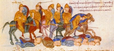 Bulgarians defeated and blinded at the Battle of Kleidion