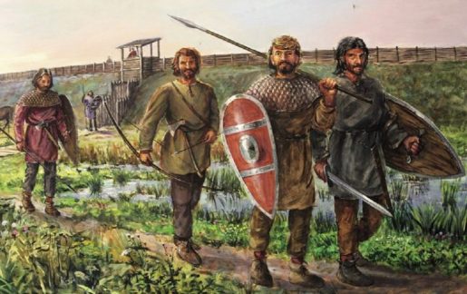 Slavic warriors, 7th century