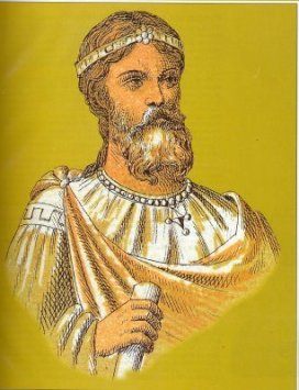 Emperor Basil I the Macedonian (r. 867-886), founder of the Macedonian Dynasty