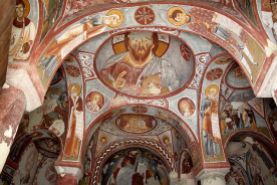 Underground city church art, Cappadocia