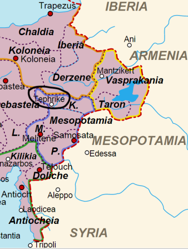 Location of the Theme of Tephrike