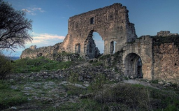 Byzantine ruins in Cherson, Crimea