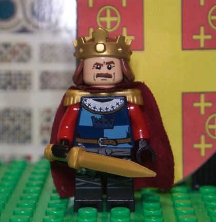 Lego figure of Latin Emperor Baldwin II Courtenay (r. 1228-1261)