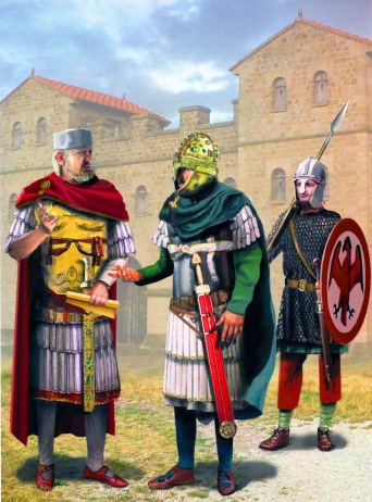 Exarch Eleutherius of Ravenna (left), usurper against Heraclius 619