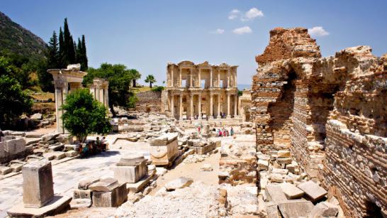 Remains of the city of Ephesus