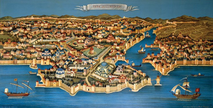 Constantinople, capital of the Byzantine Empire and the "Queen of Cities"