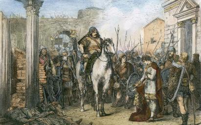 Odoacer deposes Romulus Augustus in Ravenna, 476
