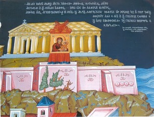 Byzantine depiction of Athens