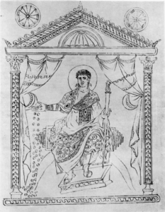 Emperor Constantius II of Byzantium (r. 337-361), son of Constantine I