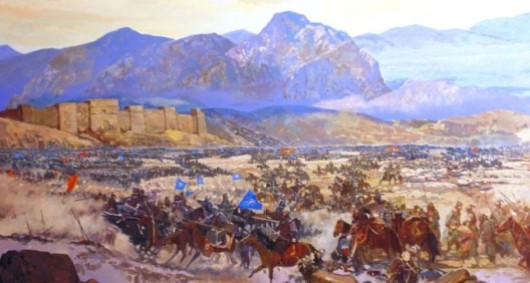 Defeat of the Byzantines to the Seljuks, Battle of Manzikert, 1071