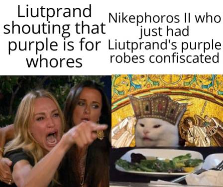 Meme of Liutprand of Cremona and Nikephoros II Phokas