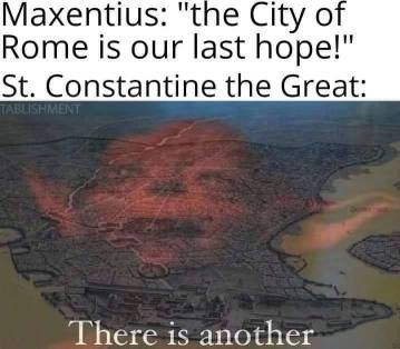 Meme of the founding of Constantinople