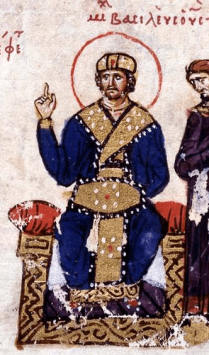 Emperor Michael III the Drunkard (r. 842-867), son of Theophilos and Theodora