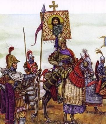 Heraclius and Byzantines winning the war against Persia