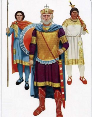 Basil II the Bulgar-Slayer in military attire