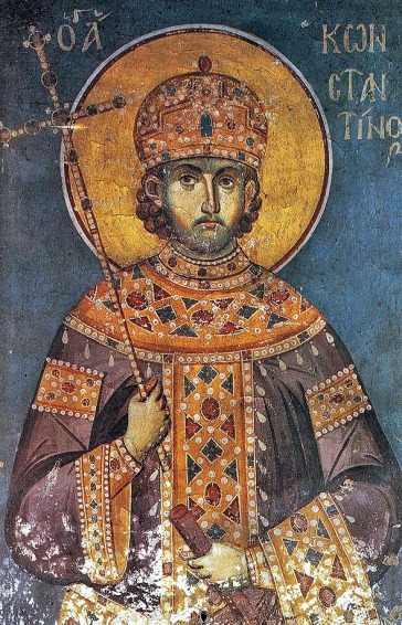 St. Constantine the Great in Byzantine Loros