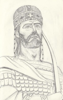 Constantine XI Palaiologos (r. 1448-1453), last emperor of Byzantium, last Roman emperor