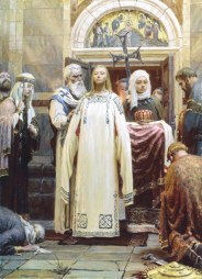 Baptism of Princess Olga of Kiev in Constantinople