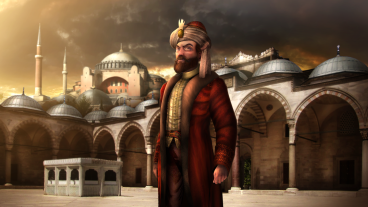 Mehmed II with Constantinople as the new Ottoman capital