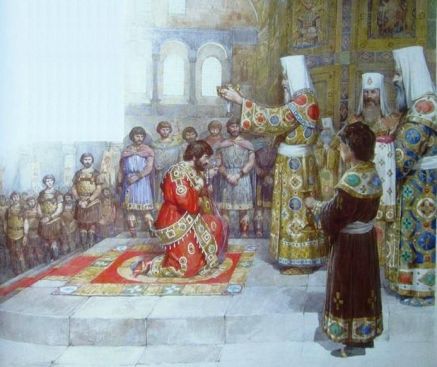 Coronation of Michael VIII Palaiologos in the Hagia Sophia, 1261