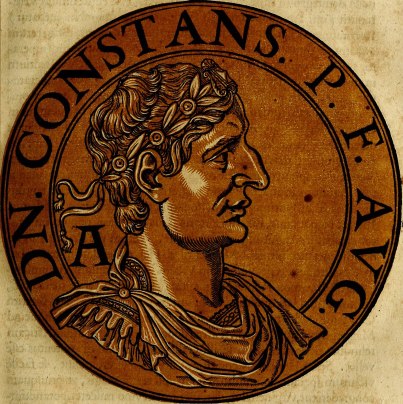 Emperor Constans I (r. 337-350), son of Constantine I