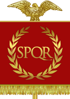 Flag and crest of the Roman emperors