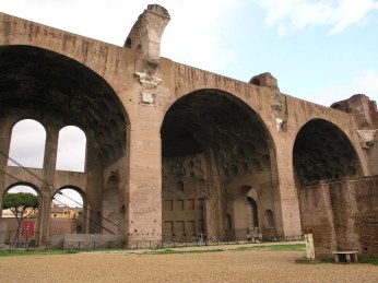 Remains of a basilica at the forum