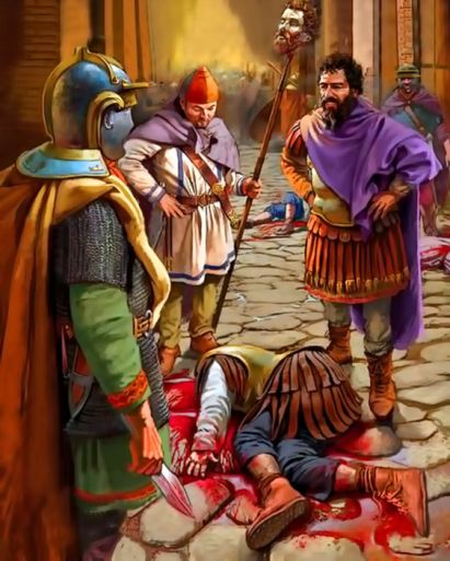 Septimius Severus wins battle over Clodius Albinus in Gaul, 197