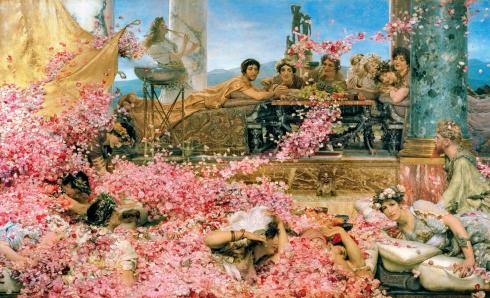 Decadence, sex, and feasting in Elagabalus' reign (218-222), crushing his enemies under flowers