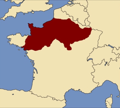 Territory of Roman Soissons in Gaul held by Aegidius since 461