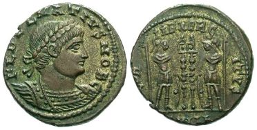 Coin of Calocaerus, Roman usurper in Cyprus, 334