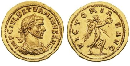 Coin of Julius Saturninus, usurper against Probus in 280