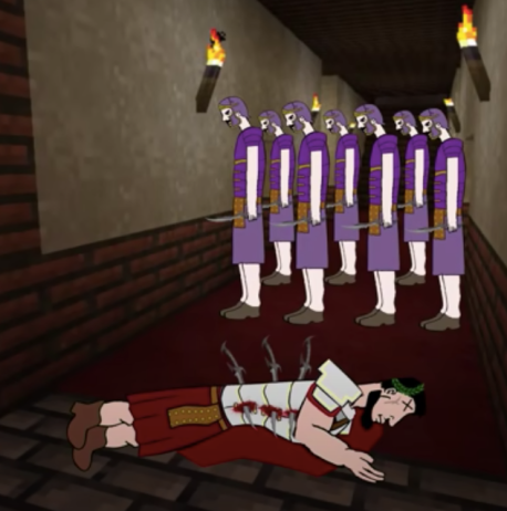 Emperor Probus killed by the Praetorian Guard, 282