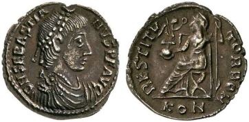 Coin of Jovinus' brother and co-emperor Sebastianus (r. 412-413)