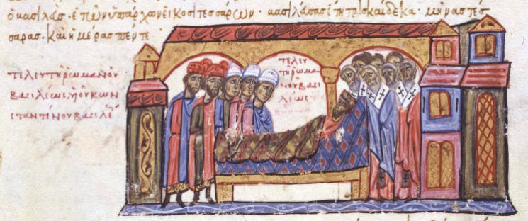Death of Romanos II in 963, Madrid Skylitzes
