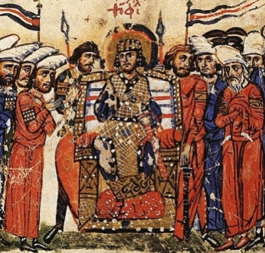 Byzantine senate depicted in the Madrid Skylitzes